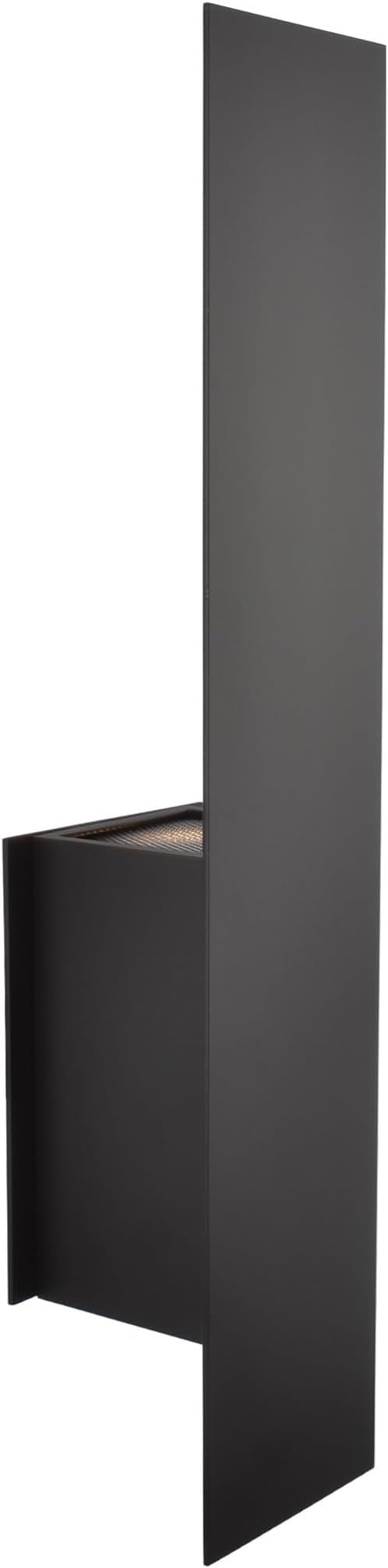 Black Reflex Modern Wall Sconce Indoor, Minimalist Up and Down Wall Light, Wall lamp for Entryway Hallway Bedroom Living Room Corridor Mirror Stairs, 2x7W Max GU10 Base, Matte Black