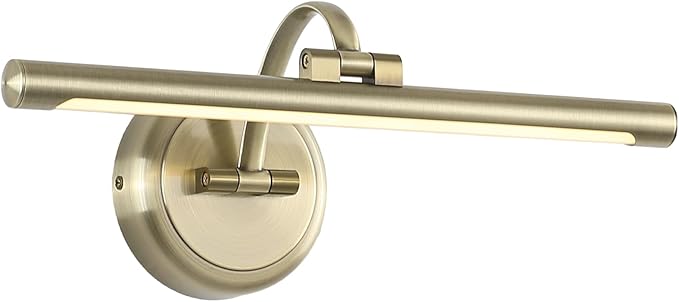 Antique Bronze Picture Light for Wall,Dimmable Painting Light,16 Inch Hardwired Picture Frame Lights,9W 3000K Warm White,Art Lighting Display Lamps,Rotatable Full Metal Gallery Light