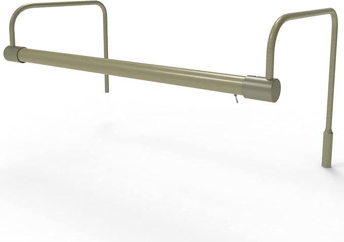 Cocoweb 16 Inch Tru-Slim Antique Brass Picture Light - LED, 2700K, Adjustable Arm, Plug-in, Toggle Switch, Sleek and Compact Design