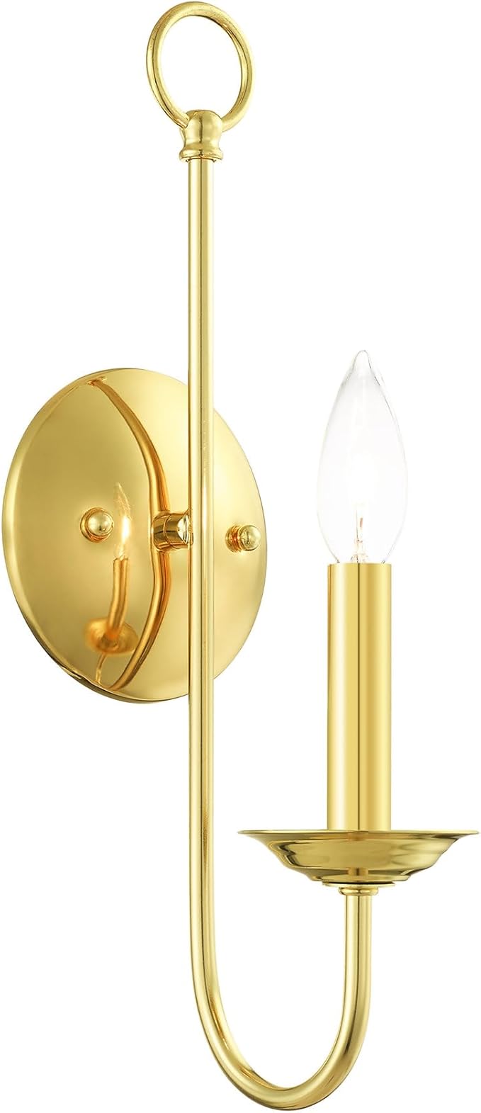 Livex Lighting 42681-02 1 Light Polished Brass Wall Sconce