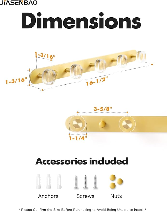 1 Pack Crystal Coat Rack Wall Mounted Gold Towel Hooks for Bathrooms Wall Hooks for Hanging Robe Coat Hooks Kitchen Decorative Heavy Duty Zinc Alloy