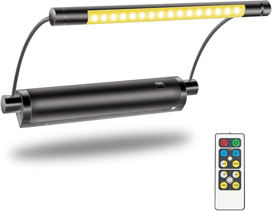 LUXSWAY Picture Light - Battery Powered, Wireless Remote Control, Rotatable Art Display Light, Dimmable for Picture Artwork and Mirror