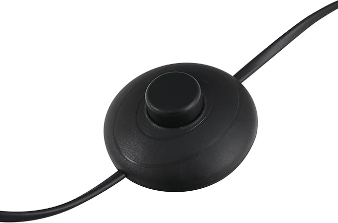 HOMCOM 59.75" Tripod Floor Lamp with Pull Chain Standing, Fabric Lampshade E26 Lamp Holder Steel for Living Room, Bedroom, Office, Black