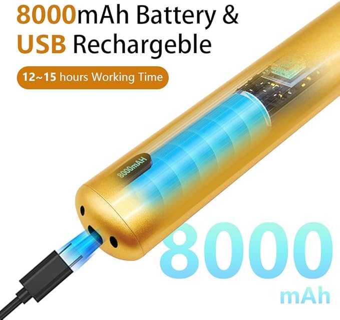 26" Wireless Picture Lights, 8000 mAh Rechargeable Battery Art Display Light with Remote Control, Dimmable/Timer Off Dartboard Light, 3 Lighting Modes Full Metal Painting Lights (Nickel-2 Pack)