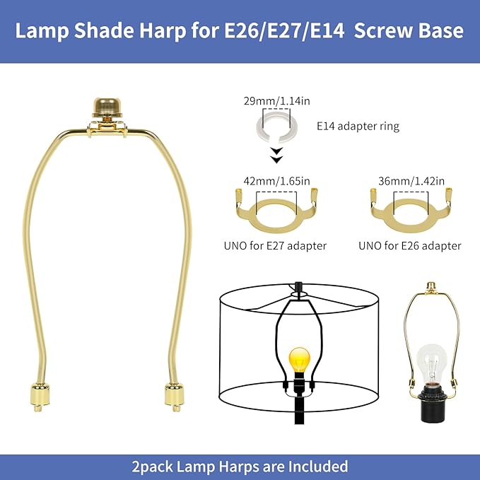 Lamp Shades Set of 2, Drum Lampshades with Leaf Design, 13" Top x 13" Bottom x 10" High (Spider) Modern Linen Lamp Shades for Table Lamp & Bedside Lamp, Assembly Required Black Lampshades Replacement