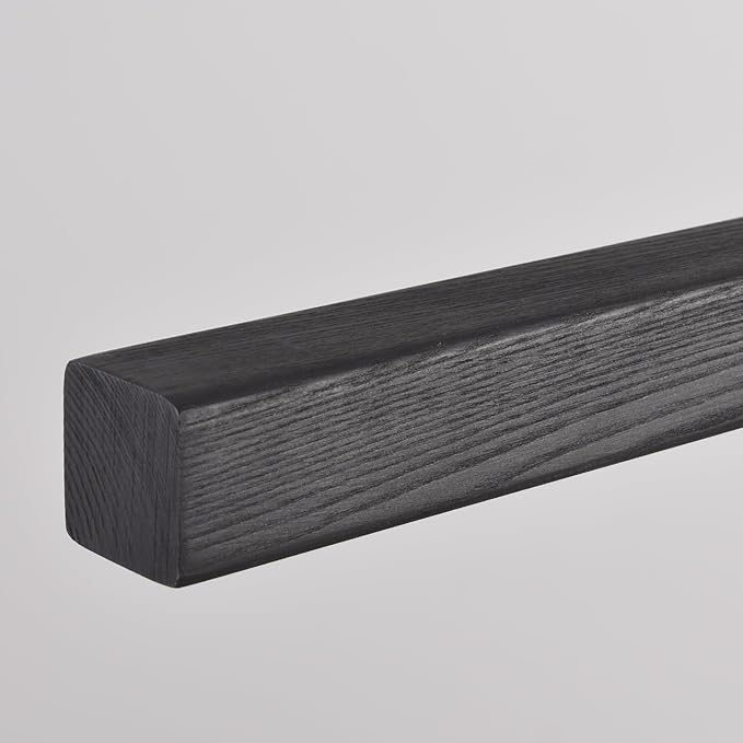 71 Inch LED Linear Pendant Light Black Wood LED Kitchen Island Lighting Dimmable Ceiling Hanging Chandeliers for Dining Room Living Room Bar Pool Table 40W Modern Farmhouse Fixture Black Wood Finish