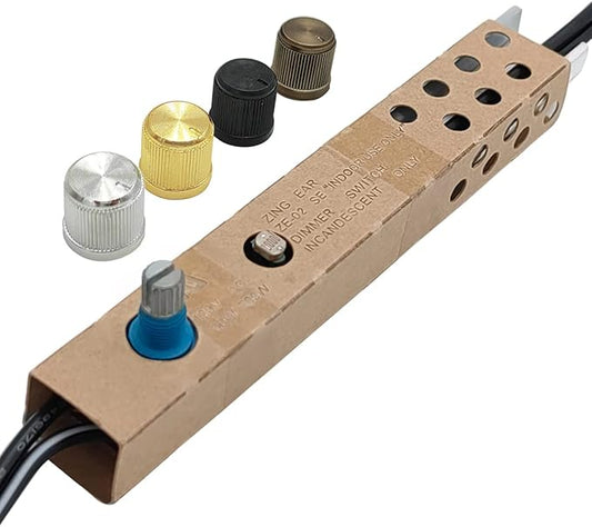 Floor Lamp LED Dimmer Switch Kit Zing Ear ZE-02 500W Max LED Dimmer Switch with 4 Knobs for Incandescent and Halogen Lamps