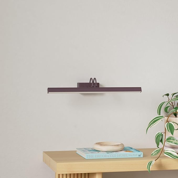 FUNCHDAY Picture Light Wireless, Rechargeable Battery Operated Painting Light with Remote, Dimmable 48 LED Art Lighting, 16" Picture Lights for Wall Paintings,Gallery Display,Dartboard (Dark Bronze)