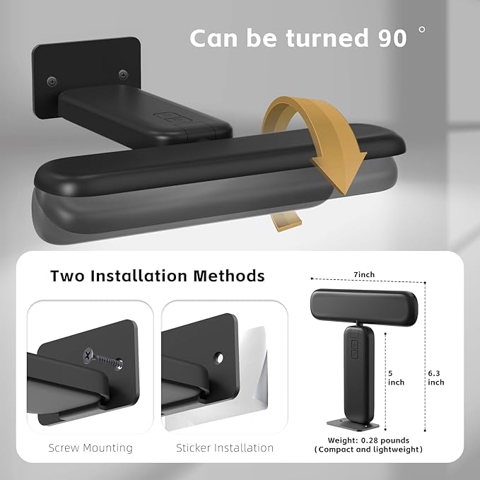 2 Pack Picture Lights for Wall, Rechargeable LED Picture Light Battery Operated with Remote, Dimmable Poster Light for Paintings, Portraits, Art Frames, Display Lighting for Wall Decor,Black