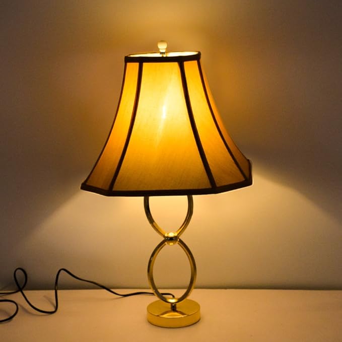 Tootoo Star Antique Octagonal Royal Bell Lamp Shade for Floor Lampshade and Table Lamp,(6.3x6.3) x(13x13) x10.8",Antique Gold