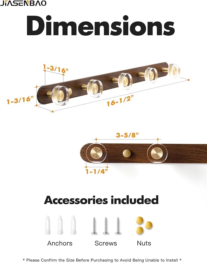 1 Pack Crystal Coat Rack Wall Mounted Wood Towel Hooks for Bathrooms Wall Hooks for Hanging Robe Coat Hooks Kitchen Decorative Heavy Duty Zinc Alloy