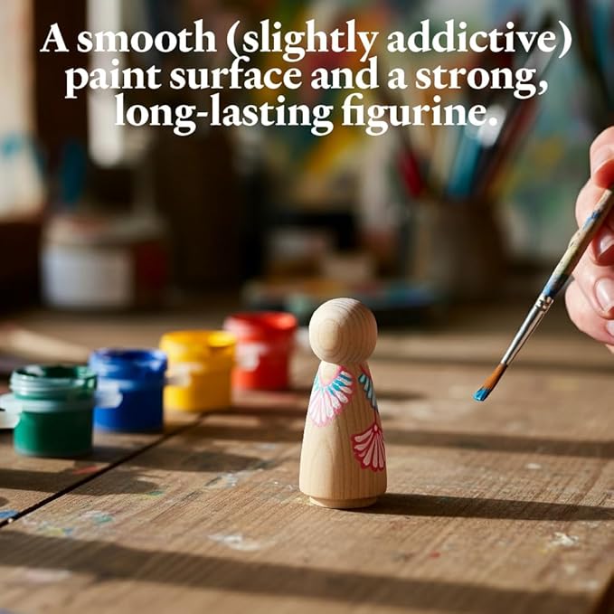 1-1/8 Round Baby Peg Doll Pack of 100