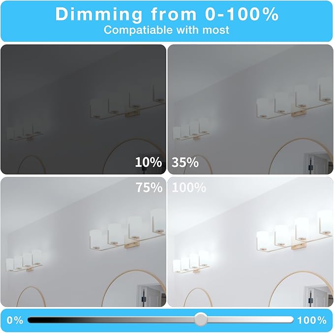 DAYBEETER 12 Pack Dimmable G9 LED Bulb 4W (40 Watt Equivalent), 6000K Daylight White, G9 Halogen Bulb T4 G9 Bi-pin Base Light Bulbs for Chandelier,120V 450LM 360 Beam Angle No-Flicker G9 Bulb