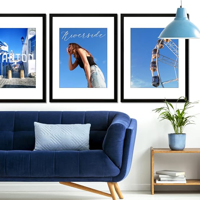 VNVNK 18x24 Frame Black Picture Frame-1 PCS, Perfect for 18x24 Inch Picture without Mat or 16x20 Inch Picture with Mat, Home Wall Decor Picture Frame