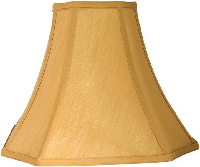 Tootoo Star Antique Octagonal Royal Bell Lamp Shade for Floor Lampshade and Table Lamp,(6.3x6.3) x(13x13) x10.8",Antique Gold