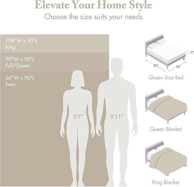 Madison Park Freshspun Basketweave Luxury Cotton Blanket Cream 66x90" Twin Size Basketweave Premium Soft Cozy 100% Cotton For Bed, Couch or Sofa