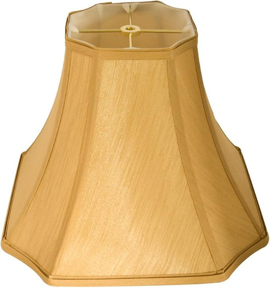 Tootoo Star Antique Octagonal Royal Bell Lamp Shade for Floor Lampshade and Table Lamp,(6.3x6.3) x(13x13) x10.8",Antique Gold