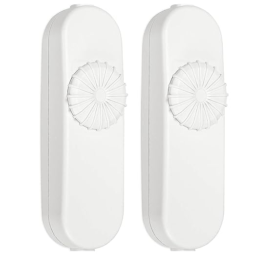 Inline Dimmer Switch, Full Range Rotary Lamp Switch for Dimmable LED Lighting, Halogen, Incandescent Bulbs, Inline Cord Switch for Floor & Table Lamp, Pendant Light, White 2 Pack