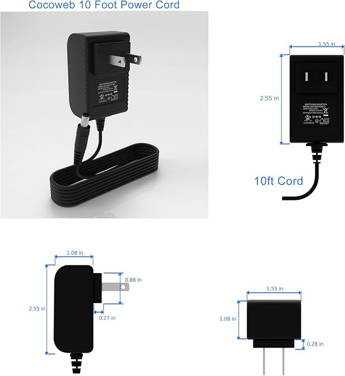 Cocoweb 16 Inch Tru-Slim Antique Brass Picture Light - LED, 2700K, Adjustable Arm, Plug-in, Toggle Switch, Sleek and Compact Design