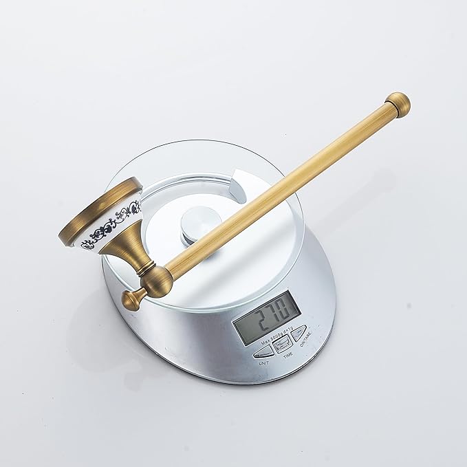 Hand Towel Bar for Bathroom Antique Bronze Brass, Rustproof Wall Mounted Towel Rack Hanger Bathroom Hardware Accessories Towel Holder,Porcelain Design