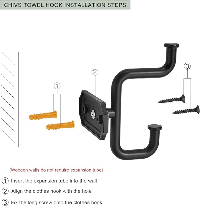 SAILING 2 Pack Coat Hooks Champagne Gold Towel Hooks Robe Hooks Decorative Wall Hooks for Bathroom Bedroom Kitchen Towel Robe Clothes Cabinet Closet Bathroom Hardware