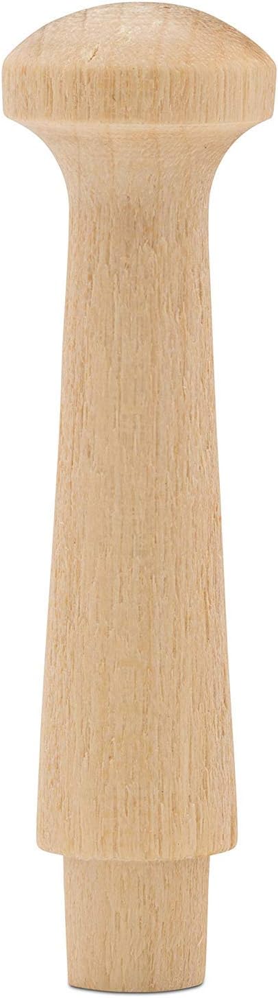 Woodpeckers Mini Wooden Shaker Pegs 1-3/4-inch w/ 3/16-inch Tenon, Pack of 50 DIY Wooden Wall Hooks, Wood Hooks for Hanging Jewelry