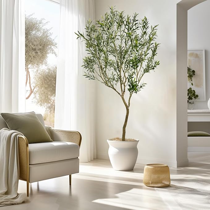 8ft Artificial Olive Tree Fake Tree Interior Decoration Tree Artificial Tree Fauk Tree