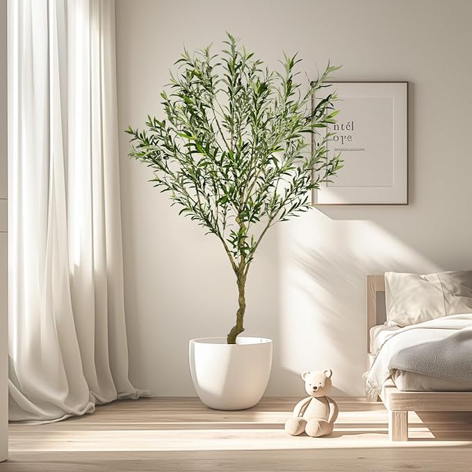 7ft Artificial Olive Tree Fake Tree Interior Decoration Tree Artificial Tree Fauk Tree