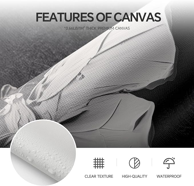 Framed Black and White Abstract Wall Art for Living Room, 3 Piece Large Modern Minimalist Gold Lines Canvas Prints Artwork for Walls, Bedroom, Kitchen, Hallway, Office Wall Decor, 24x36 Inch