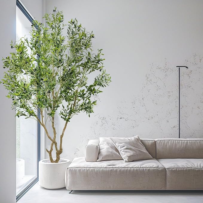 Artificial Olive Tree Fake Tree Interior Decoration Tree Artificial Tree Fauk Tree (9ft)