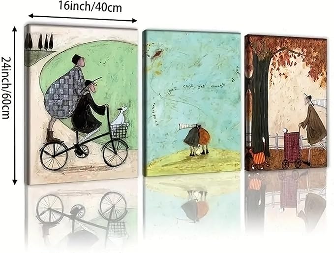 3pcs Framed Aesthetic Abstract Canvas wall art Natural Minimalist Posters Prints healing pictures wall decoration for Living Room Bedroom Bathroom Kitchen Office decoration