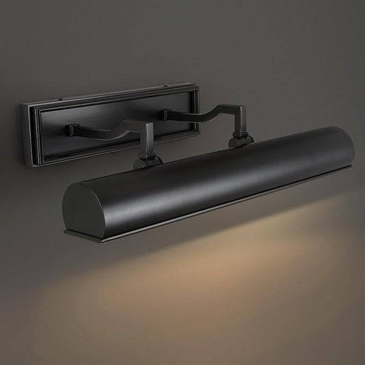 Picture Light for Wall 18" Black Picture Lights Hardwired 3-Light Bronze Picture Frame Light Dimmable Art Gallery Light Accent Lighting Bathroom Wall Sconce for Artwork Poster Display