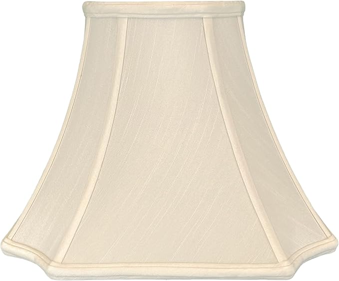 Royal Designs Square Inverted Cut Corner Basic Lamp Shade, Beige, 8 x 18 x 13