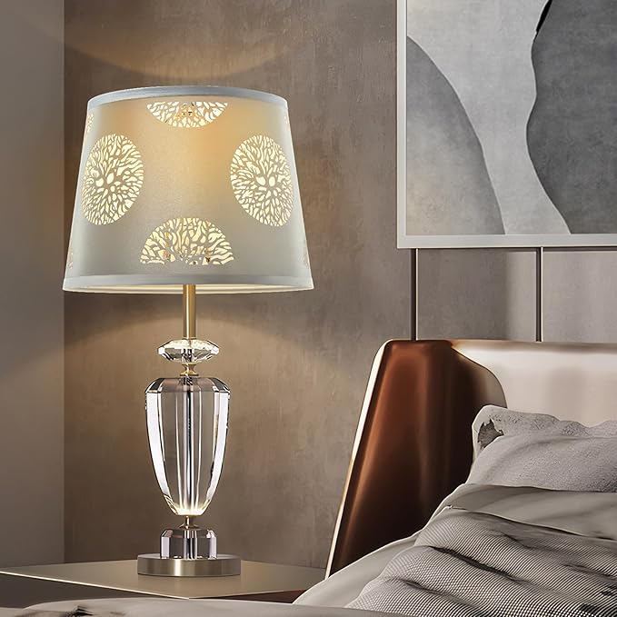 Lamp Shades Set of 2 Replacement, Drum Lampshades, Lampshade 10 Inches Lampshades for Table Lamp, Floor Lamp, Pendant Light, Lamp Shade Harp Holder Included