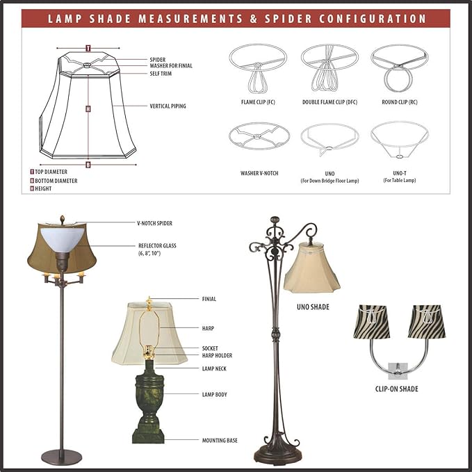 Royal Designs, Inc. CS-970-6 Faux Leather Empire Chandelier Shade with Whipstitch Trim, 3 x 6 x 5, Dark Brown