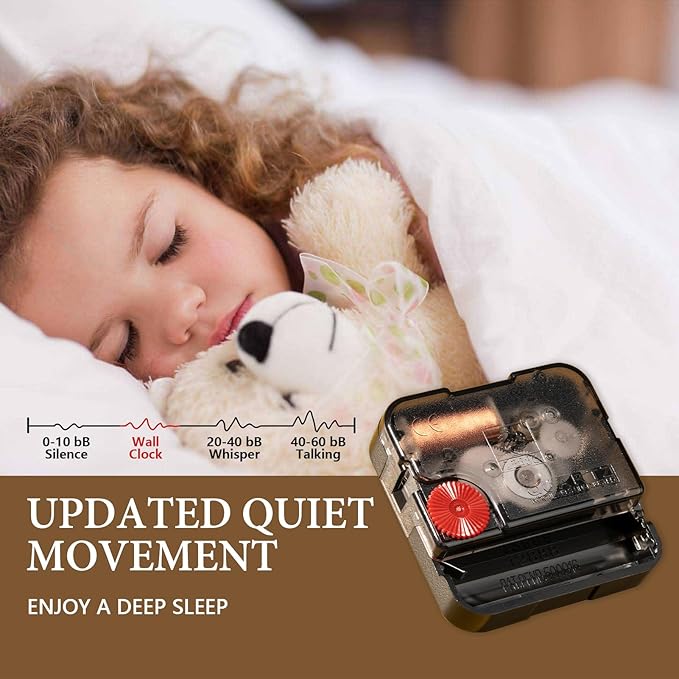 Large Modern Wall Clock for Living Room,Decorative Silent Battery Operated Wall Clock with Pendulum Metal Wall Art for Kitchen/Bedroom/Entryway/Office Decor