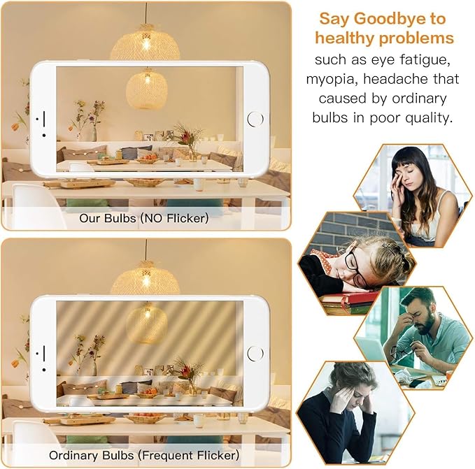 Chandelier Light Bulbs 40 Watt, Dimmable Frosted Candelabra LED Bulbs,4W Equal 40W, Neutral White 4000K, E12, 400LM,AC120V, Ceiling Fan Light Bulbs Type B (6 Pack) (4w-4000k(Neutral White))