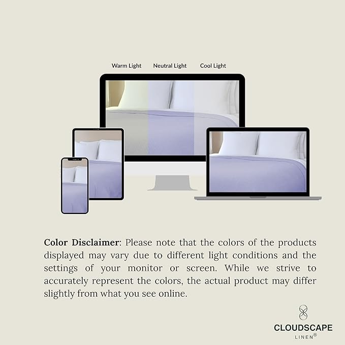 Cloud Scape Linen Herringbone Cotton Throw Blanket for Couch, Bed,Sofa, Home Decor, Soft, Lightweight, All-Season Bed Blanket, 50 x 70, Lavender Blue