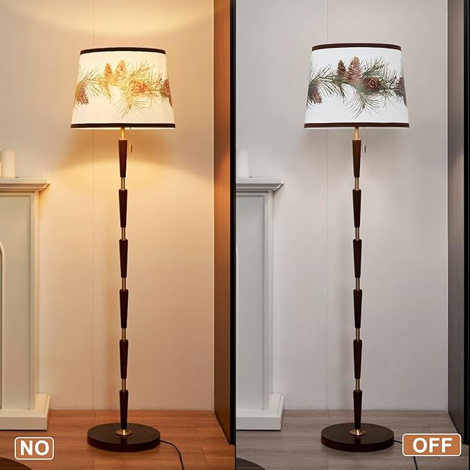 Lamp Shades Set of 2 Replacement, Drum Lampshades for Christmas, Lampshade 10 Inches Lampshades for Table Lamp, Floor Lamp, Pendant Light, Lamp Shade Harp Holder Included