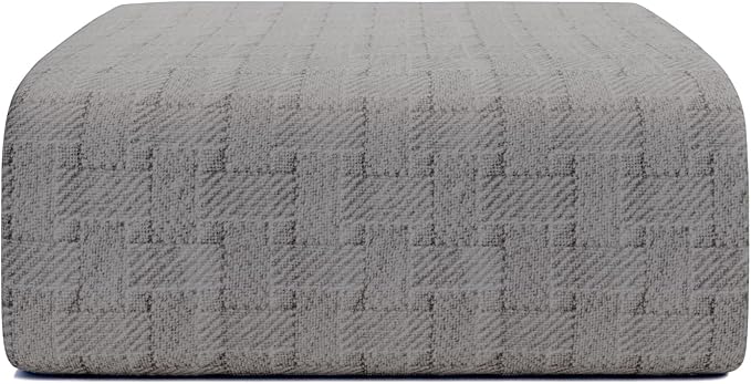 King Light Gray 100% Cotton | Lightweight | Breathable | Anti-Odor | Warm & Cozy | Perfect for Layering | Basket Weave Throw Blanket for Bed & Couch | Soft All-Season Bedding