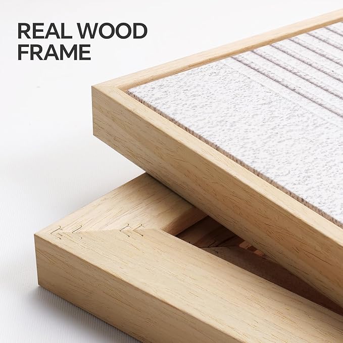 Framed Boho Mountain Wall Art for Living Room, 3 Piece Modern Minimalist Line Canvas Prints Artwork for Walls, Large Sun Nature Landscape Wall Art for Bedroom, Hallway Office Wall Decor, 24x36 Inch