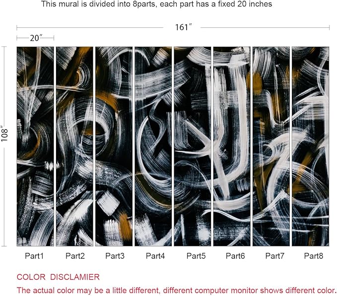 Abstract Art Wall Mural Fabric Texture Wallpaper for Bedroom Living Room (Not Peel n' Stick)