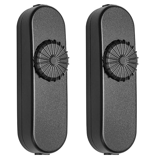 Inline Lamp Switch 2 Pack, Full Range Rotary Dimmer, Cord Switch Replacement for Floor and Table Lamp, Pendant Light, Works for Incandescent, Halogen Bulbs, Dimmable LED Lights