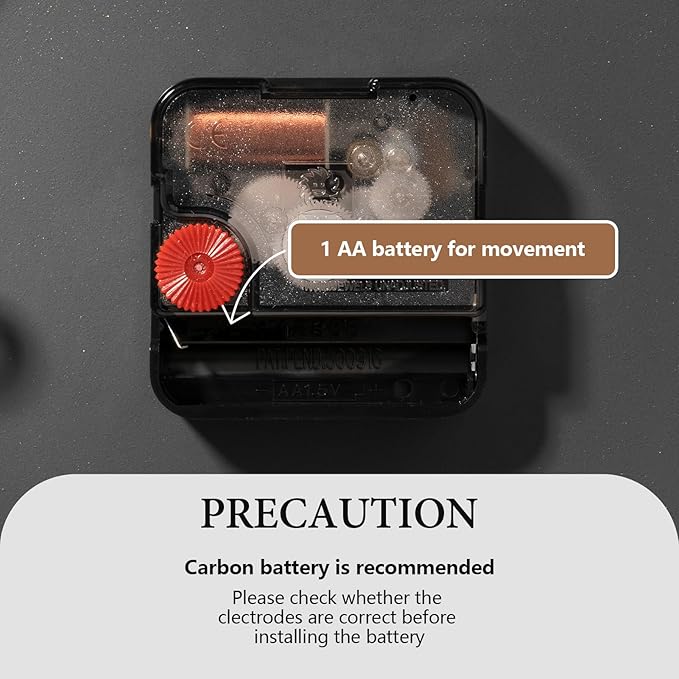 Large Wall Clock for Living Room,Modern Decorative Silent Battery Operated Wall Clock Metal Wall Art for Kitchen/Dinng Room/Bedroom/Entryway/Office Decor