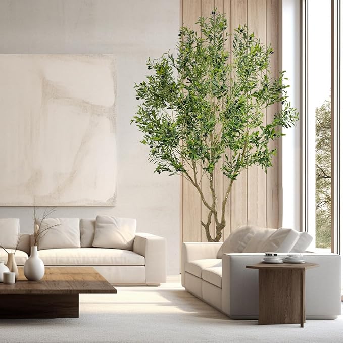 Artificial Olive Tree Fake Tree Interior Decoration Tree Artificial Tree Fauk Tree (9ft)