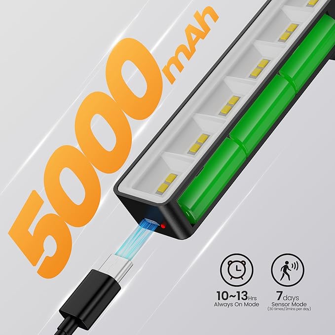 Picture Light for Wall Art Motion Sensor – 16'' Wireless and Dimmable Gallery Light, 5000mAh Battery Operated with Remote Control Art Light Over Frame Paintings and Artworks (Black)