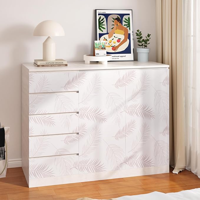 WESTICK Cream Wallpaper Vintage Willow Leaf Wallpaper 17.5" x 100" Neutral Peel and Stick Wall Paper Floral Elegant Leaf Contact Paper for Walls Bedroom Bathroom TV Background Accent Cabinets Drawers