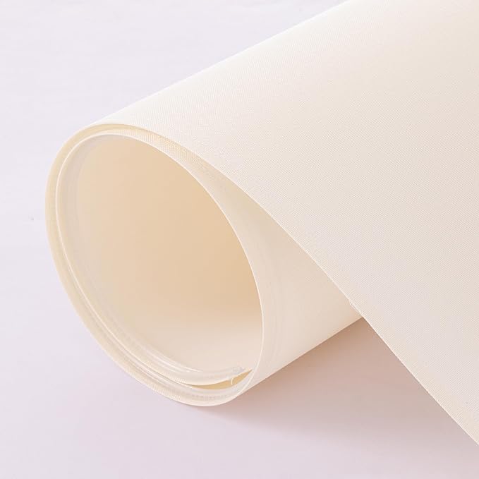 Wellmet CreamWhite 14"x14"x17" inches Lampshade, Required Assembly for Table Lamp, Bedside Lamp, Floor Lamp, Fabric Drum Lampshade Classic Modern Style, Metal Spider Fitter