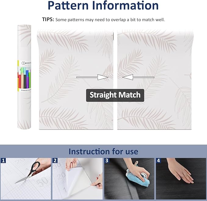 WESTICK Cream Wallpaper Vintage Willow Leaf Wallpaper 17.5" x 100" Neutral Peel and Stick Wall Paper Floral Elegant Leaf Contact Paper for Walls Bedroom Bathroom TV Background Accent Cabinets Drawers