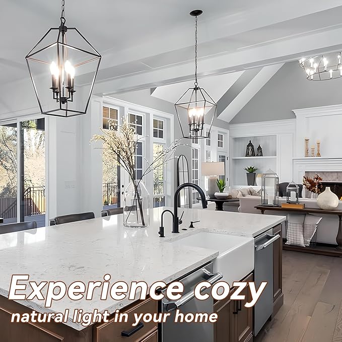 TJOY LED Candelabra Bulbs Dimmable, 60W Equivalent Chandelier Light Bulb, E12 Small Base, 4.5W 5000K Daylight White, B11 Vintage Filament Clear Glass Candle Light for Ceiling Fan Chandeliers, 12Pack